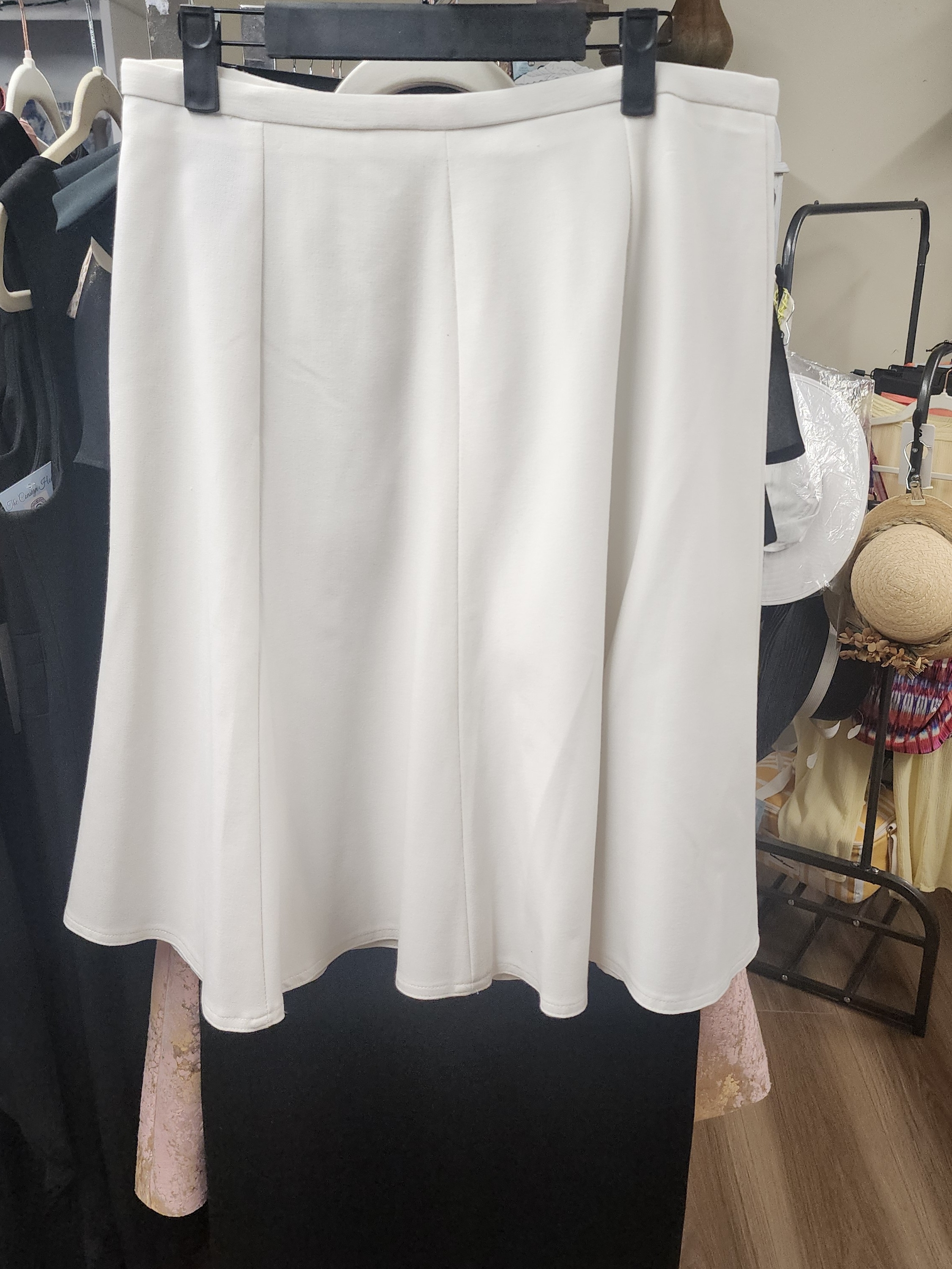 Investments White A-Line Skirt